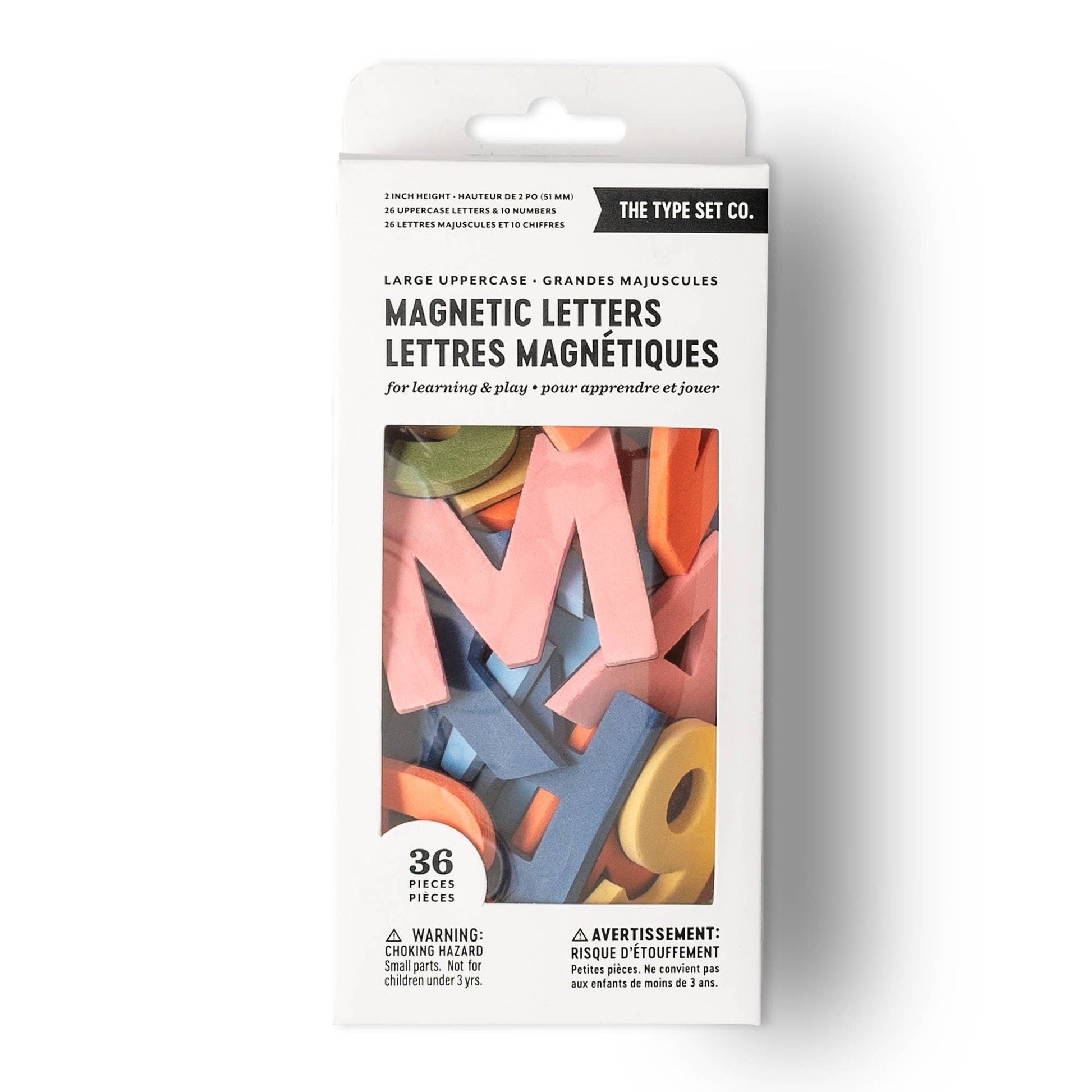 The Type Set Co. Baby 2" 36pc Rainbow Mod Magnetic Letters