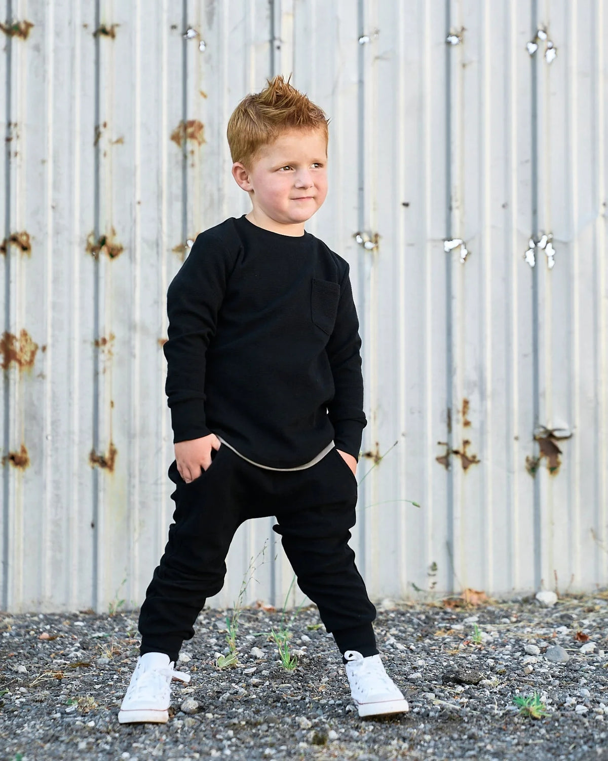 Waffle Jogger - Black
