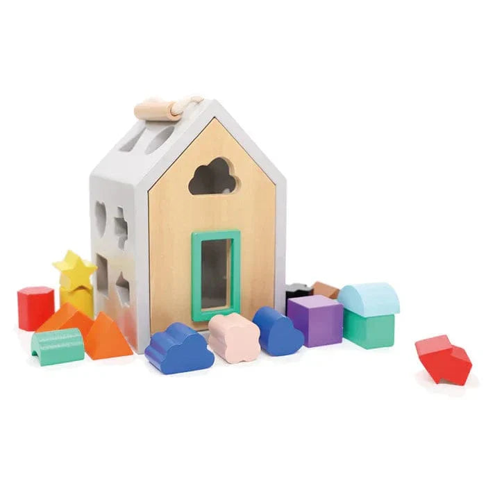 Wonder & Wise Baby Toy Hip Shape Wood Sorter | Wonder & Wise